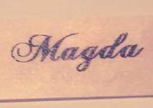 Napis Magda