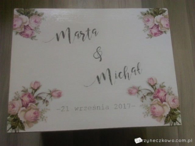 Skrzynka weselna Marta i Michał
